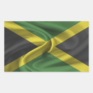Jamaica-Flagge Rechteckiger Aufkleber