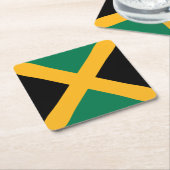 Jamaica-Flagge Rechteckiger Pappuntersetzer (angewinkelt)