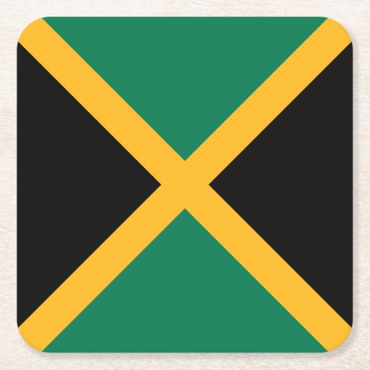 Jamaica-Flagge Rechteckiger Pappuntersetzer (Vorderseite)