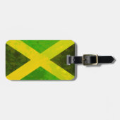 Jamaica-Flagge - Reggawurzeln Gepäckanhänger (Vorderseite horizontal)
