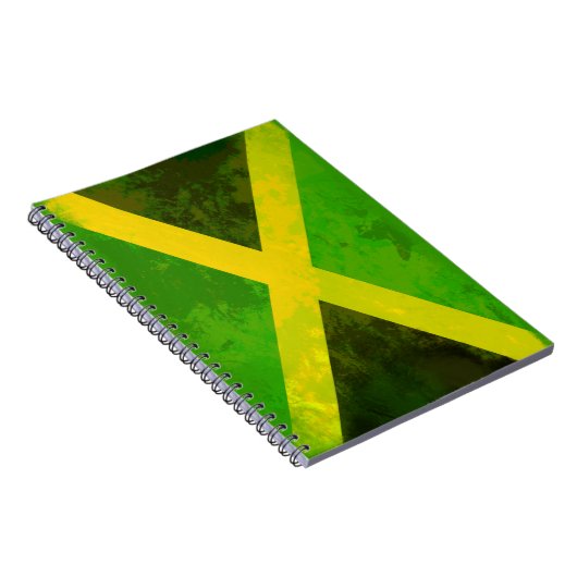Jamaica-Flagge - Reggawurzeln Notizblock (Rechte Seite)