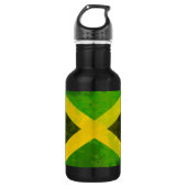 Jamaica-Flagge - Reggawurzeln Trinkflasche (Vorderseite)