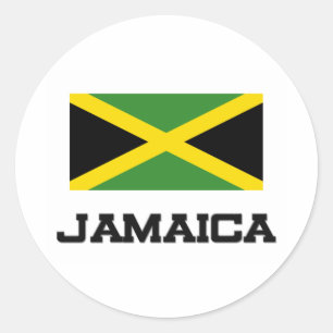 Jamaica-Flagge Runder Aufkleber