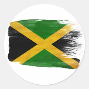 Jamaica-Flagge Runder Aufkleber