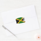 Jamaica-Flagge Runder Aufkleber (Umschlag)
