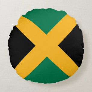 Jamaica-Flagge Rundes Kissen