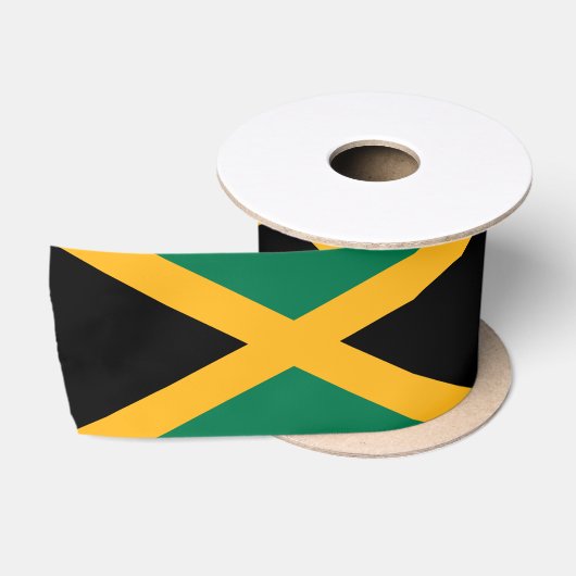 Jamaica-Flagge Satinband (Spule)