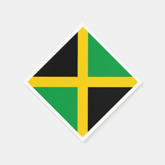 Jamaica-Flagge Serviette (Ecke)