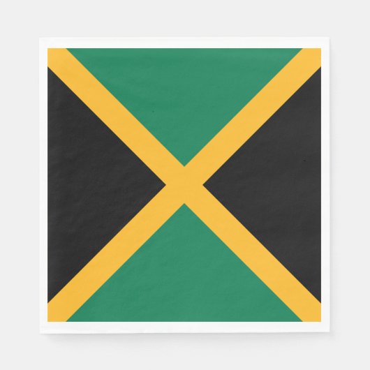 Jamaica-Flagge Serviette (Vorderseite)