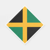 Jamaica-Flagge Serviette (Ecke)
