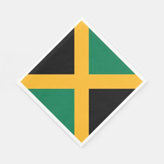 Jamaica-Flagge Serviette (Ecke)