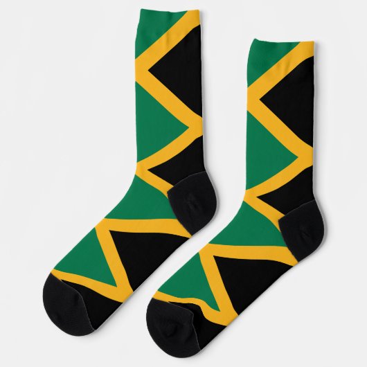 Jamaica-Flagge Socken (Linkes Detail)