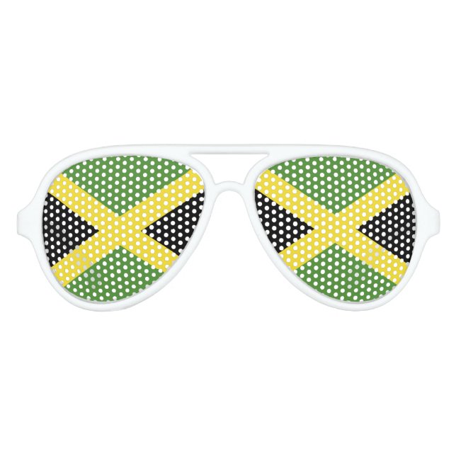 Jamaica-Flagge Sonnenbrille (Vorderseite)