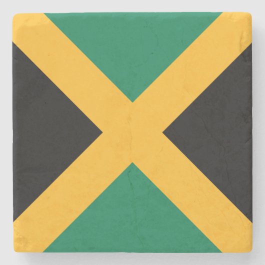 Jamaica-Flagge Steinuntersetzer (Vorderseite)