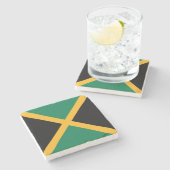 Jamaica-Flagge Steinuntersetzer (Seitenansicht)