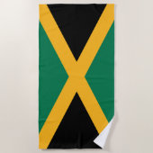 Jamaica-Flagge Strandtuch (Vorderseite)