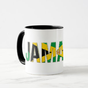 Jamaica-Flagge Text Karibischer Stolz Design Tasse