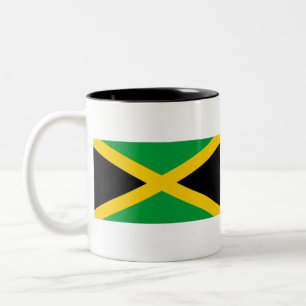 Jamaica-Flagge Zweifarbige Tasse