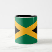 Jamaica-Flagge Zweifarbige Tasse (Mittel)