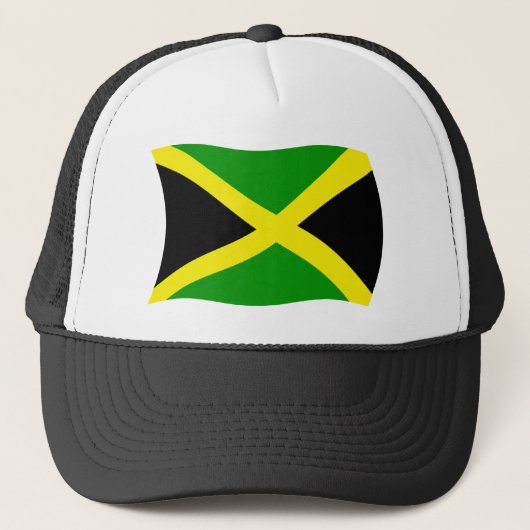 Jamaica-Flaggenhut Truckerkappe (Vorderseite)