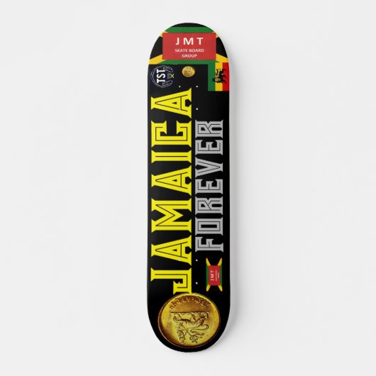 JAMAICA FOREVER OIL 7 3/4" Skateboard Deck (Vorne)
