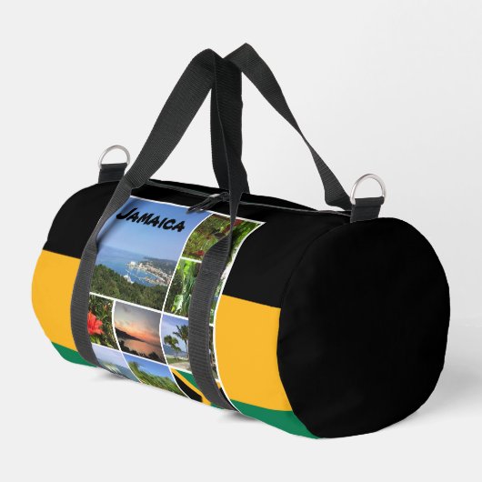 Jamaica Foto Collage Duffle Bag (Linke Seite)