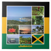 Jamaica Foto Collage Fliese (Vorderseite)