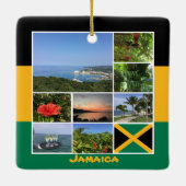 Jamaica Foto Collage Keramikornament (Rückseite)