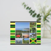 Jamaica Foto Collage Postkarte (Stehend Vorderseite)