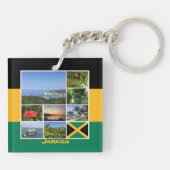 Jamaica Foto Collage Schlüsselanhänger (Rückseite)