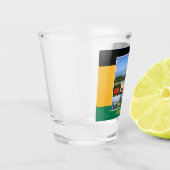 Jamaica Foto Collage Schnapsglas (Links)