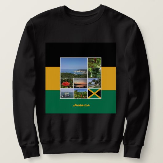 Jamaica Foto Collage Sweatshirt (Design vorne)
