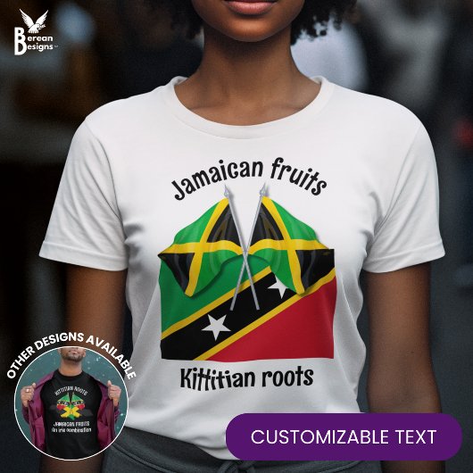 JAMAICA Frucht ST KITTS Roots Custom T-Shirt