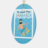 Jamaica Fun Hipster Travel Keramik Ornament (Links)
