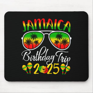 Jamaica Geburtstagsreise 2025 Lustige Familie Matc Mousepad