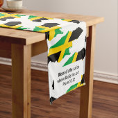 JAMAICA Gesegnete Nation Scripting Vers Kurzer Tischläufer (Beispiel)