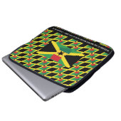JAMAICA GHANA Dual Heritage Personalisiert Compute Laptopschutzhülle (Vorne Knopf)