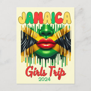 Jamaica Girls Trip 2024 Tropical Beach Abenteuer Postkarte