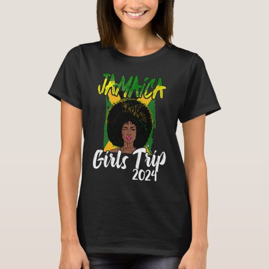 Jamaica Girls Trip 2024 Women's Bachelorette Party T-Shirt (Vorderseite)
