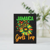 Jamaica Girls Trip Sonnenblumen Liebhaber Matching Postkarte (Stehend Vorderseite)