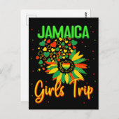 Jamaica Girls Trip Sonnenblumen Liebhaber Matching Postkarte (Vorne/Hinten)
