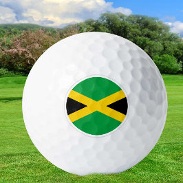 Jamaica Golf Balls, jamaikanische Flaggengolfer /P Golfball