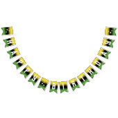 Jamaica Gradient Green Yellow Happy Birthday Wimpelkette (Alle)