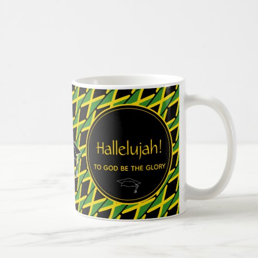 JAMAICA Graduate Personalisiert HALLELUJAH Keepake Kaffeetasse (Rechts)