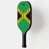 Jamaica Green Black & Gold Name Jamaikanische Flag Pickleball Schläger (Links)
