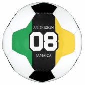 Jamaica Green Gold Team Nummer Nachname Jamaika Fußball (Vorderseite)