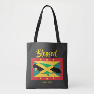 JAMAICA GRENADA FLAG   Doppeltes Erbe   GESCHLAGEN Tasche