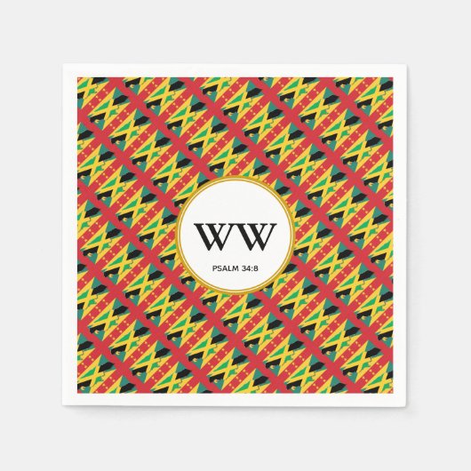 JAMAICA GRENADA Geburtstags-Party Serviette (Vorderseite)