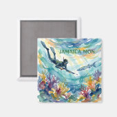 Jamaica happy magnet (Vorderseite/Rückseite)