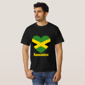 Jamaica Heart Flag T - Shirt (Vorne ganz)